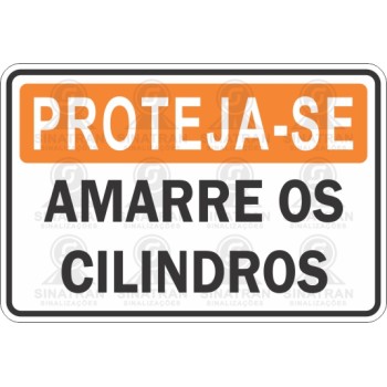 Amarre os cilindros